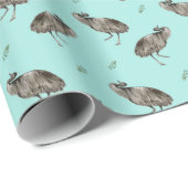 Dancing Emu Pattern Geschenkpapier (Rolleneckpunkt)