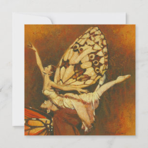 Dancing Fairies Square Felt Einladung