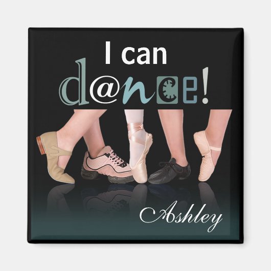 "Dancing Feet" - Choreograf, Tänzer, Instruktor Magnet (Vorne)