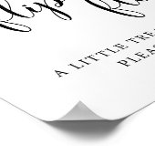 Dancing Feet Dancing Shoes Wedding Dreh Flop Sign Poster (Ecke)