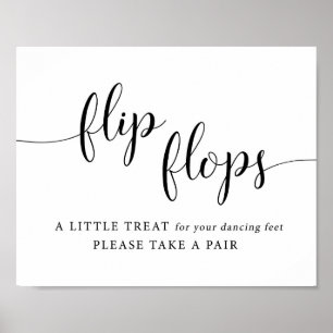 Dancing Feet Dancing Shoes Wedding Dreh Flop Sign Poster