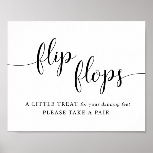Dancing Feet Dancing Shoes Wedding Dreh Flop Sign Poster (Vorne)