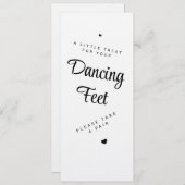 Dancing Feet Sign Wedding Flip Flops Invitation Einladung (Vorne/Hinten)