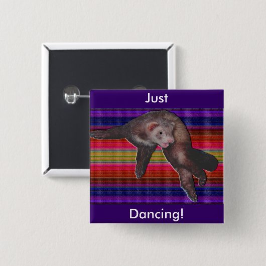 Dancing Ferret Button (Vorne & Hinten)
