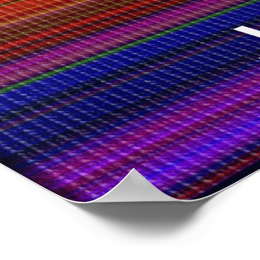 Dancing Ferret Farbmuster Poster (Ecke)