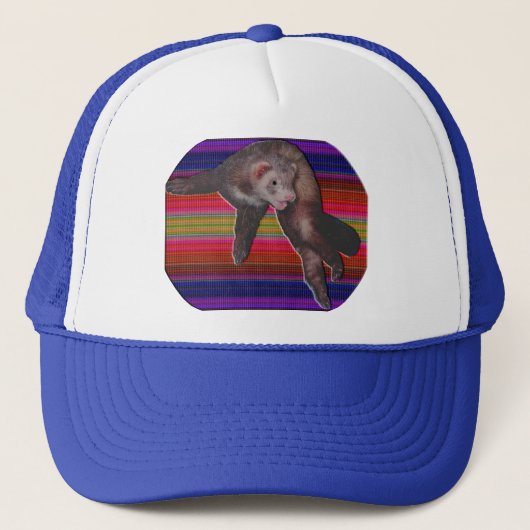 Dancing Ferret Hat Truckerkappe (Vorderseite)