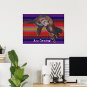 Dancing Ferret Poster (Heimbüro)