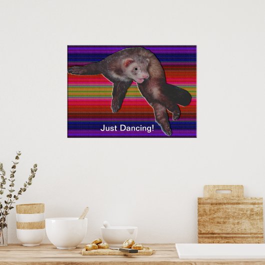 Dancing Ferret Poster (Küche)