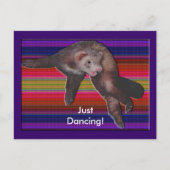 Dancing Ferret Postkarte (Vorderseite)
