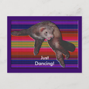 Dancing Ferret Postkarte