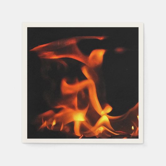 Dancing Fire Cocktail Napkins Serviette (Vorderseite)