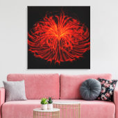 Dancing Fireworks-Red Wall Art Stretched Leinwand (Insitu (Wohnzimmer))