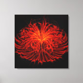 Dancing Fireworks-Red Wall Art Stretched Leinwand (Vorderseite)