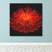 Dancing Fireworks-Red Wall Art Stretched Leinwand (Insitu (Holzboden))