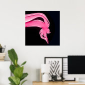 Dancing Flamingo Poster (Heimbüro)