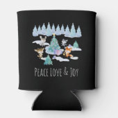 Dancing Forest Animes Weihnachten Wasserfarbe Dosenkühler (Rückseite)