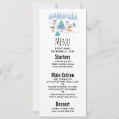 Dancing Forest Animes Weihnachten Wasserfarbe Einladung (Vorderseite)