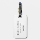 Dancing Forest Animes Weihnachten Wasserfarbe Gepäckanhänger (Rückseite vertikal)