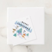 Dancing Forest Animes Weihnachten Wasserfarbe Geschenkanhänger (Beispiel)