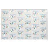 Dancing Forest Animes Weihnachten Wasserfarbe Stoff (Fat Quarter (45,7 x 55,9 cm))