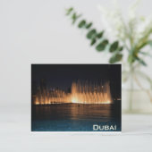 Dancing Fountains in Burj Khalifa, Dubai Postcard Postkarte (Stehend Vorderseite)