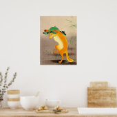 Dancing Fox Ohara Koson 1910 Poster (Küche)