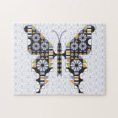 Dancing Frack Butterfly Quilfly-Muster Puzzle (Horizontal)