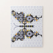Dancing Frack Butterfly Quilfly-Muster Puzzle (Vertikal)