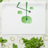 Dancing Frog Küchentuch (Gefaltet)