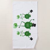 Dancing Frogs Beach Handtuch (Vorderseite)