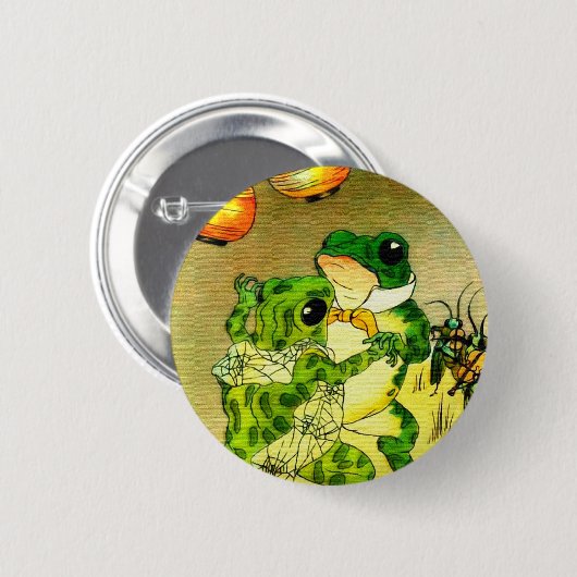 Dancing Frogs Button (Vorne & Hinten)