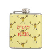 Dancing Frogs Funny Animal Flachmann (Vorderseite)