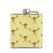 Dancing Frogs Funny Animal Flachmann (Rückseite)