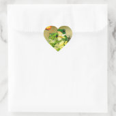 Dancing Frogs Herz-Aufkleber (Tasche)