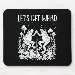 Dancing Frogs Mushrooms Lass uns seltsame Funny Co Mousepad