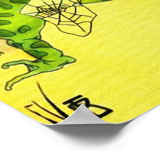 Dancing Frogs Poster (Ecke)