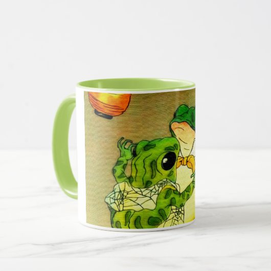Dancing Frogs Tasse (Vorderseite Links)