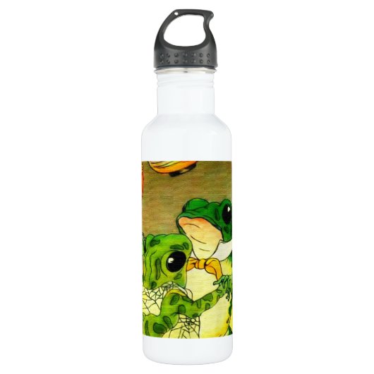 Dancing Frogs Trinkflasche (Vorderseite)