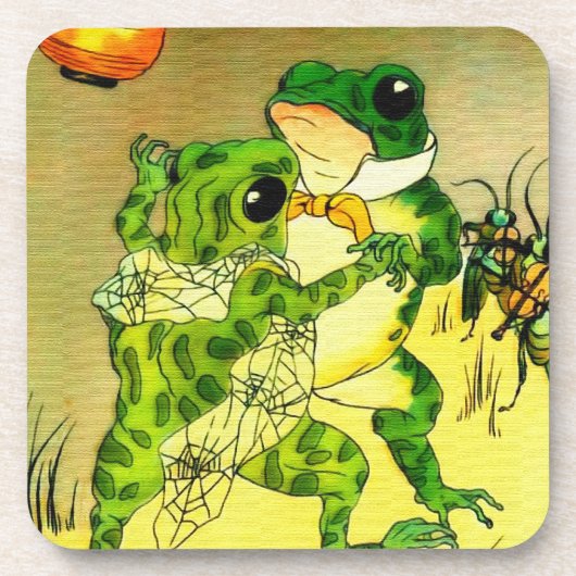 Dancing Frogs Untersetzer (Vorderseite)