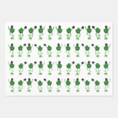 Dancing Frogs Wrapping Paper Sheets Geschenkpapier Set (Vorderseite 3)
