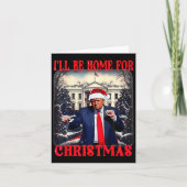 Dancing Funny Humour Trump Ich werde für Chri Zuha Karte (Vorderseite)