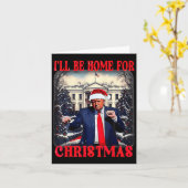 Dancing Funny Humour Trump Ich werde für Chri Zuha Karte (Gelbe Blume)