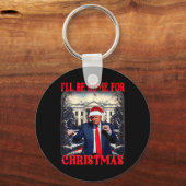 Dancing Funny Humour Trump Ich werde für Chri Zuha Schlüsselanhänger (Vorderseite)