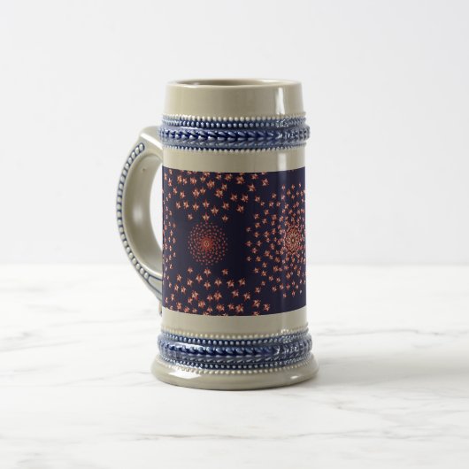 Dancing Galaxy Cosmic Drinkware Pattern Bierglas (Vorderseite Links)
