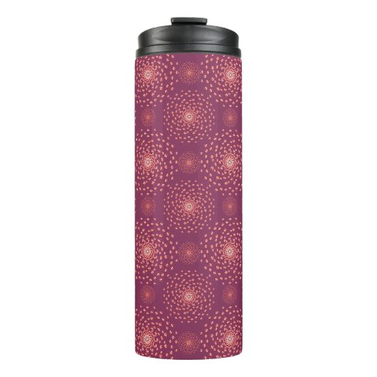 Dancing Galaxy Cosmic Drinkware Pattern Thermosbecher (Vorderseite)