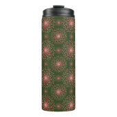 Dancing Galaxy Cosmic Drinkware Pattern Thermosbecher (Vorderseite)