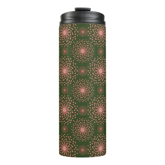 Dancing Galaxy Cosmic Drinkware Pattern Thermosbecher (Vorderseite)