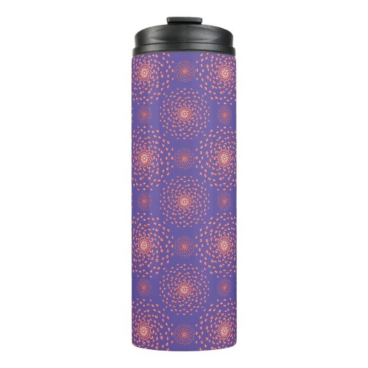 Dancing Galaxy Cosmic Drinkware Pattern Thermosbecher (Vorderseite)