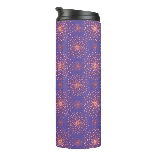 Dancing Galaxy Cosmic Drinkware Pattern Thermosbecher (Nach rechts gedreht)