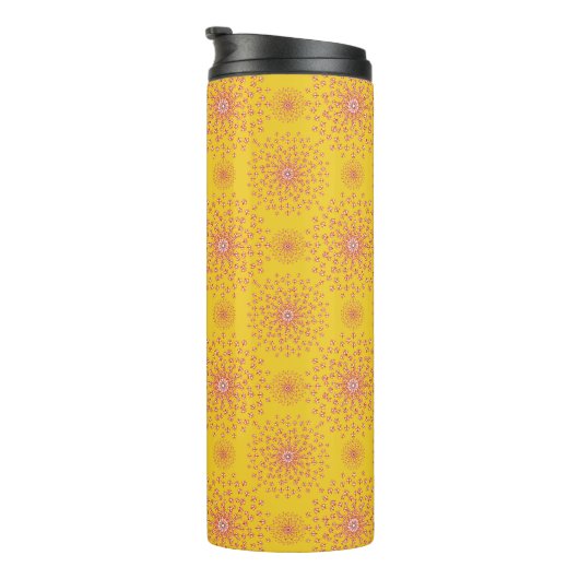 Dancing Galaxy Cosmic Drinkware Pattern Thermosbecher (Nach rechts gedreht)